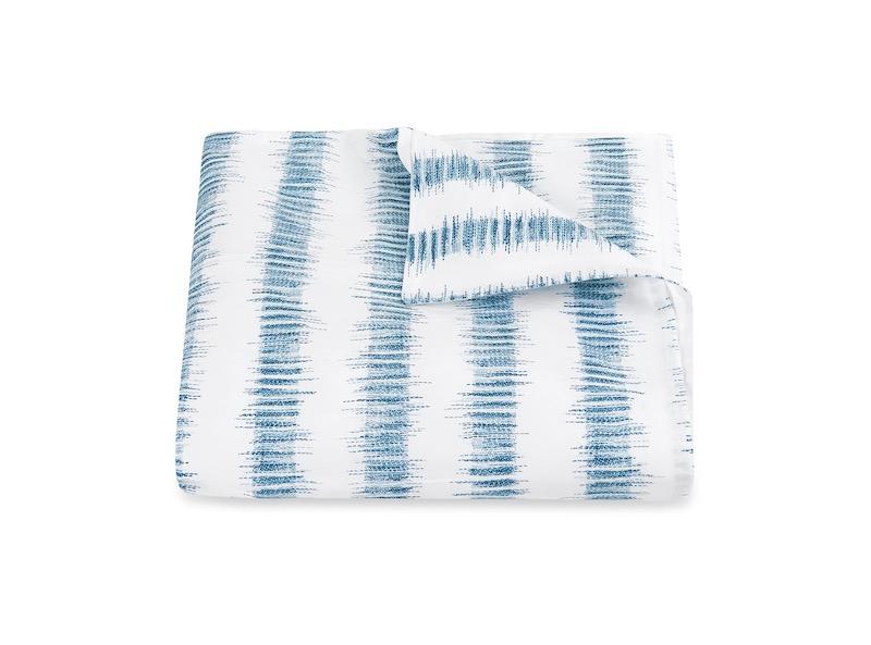 Attleboro Prussian Blue Duvet Cover | Matouk Schumacher at Fig Linens