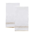 Fingertip Towels - Astor Braid Dune Guest Towels by Matouk Schumacher