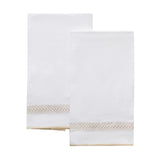 Fingertip Towels - Astor Braid Dune Guest Towels by Matouk Schumacher