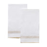 Fingertip Towels - Astor Braid Dune Guest Towels by Matouk Schumacher
