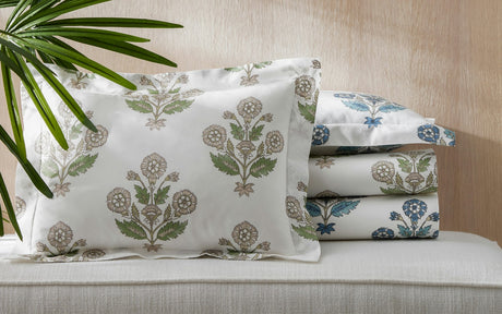 Dalila Duvet Cover | Matouk Schumacher Cotton Percale Bedding at Fig Linens and Home - Lifestyle 1