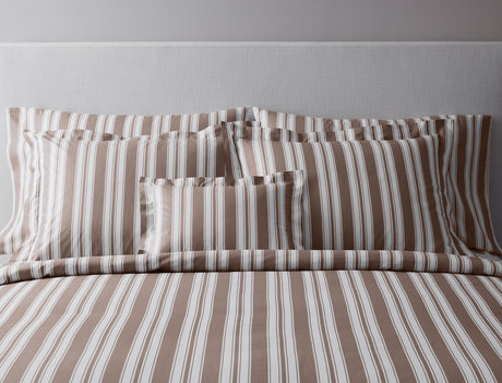 Elio Stripe Bedding by Matouk Schumacher at Fig Linens and Home - Shams View on Duvet