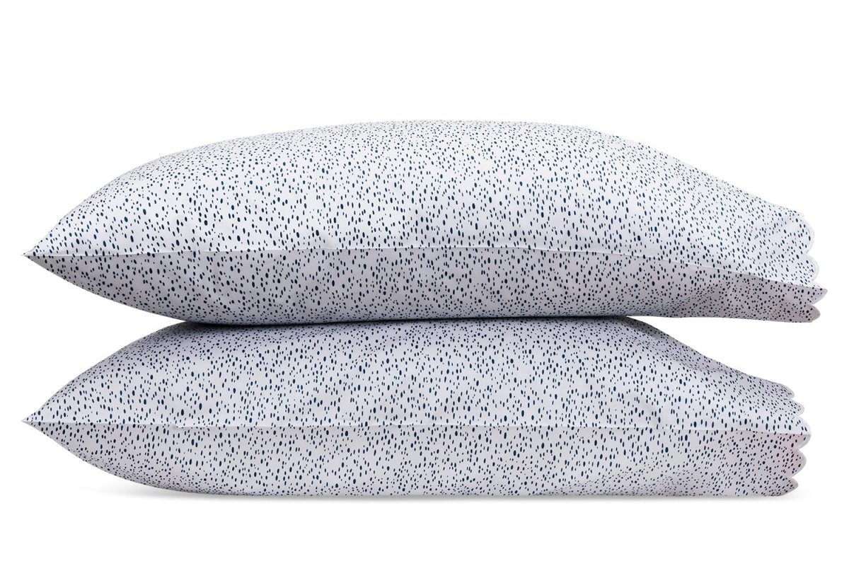 Pillowcases - Celine Prussian Blue Bedding by Matouk Schumacher