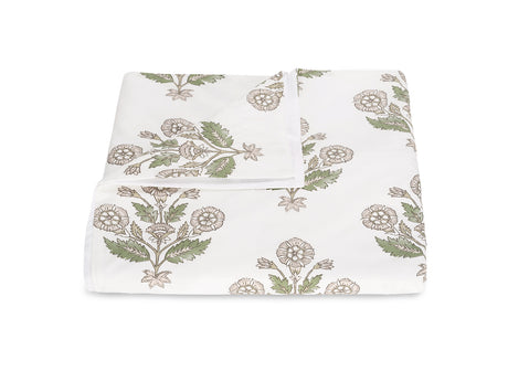 Dalila Duvet Cover in Pebble | Matouk Schumacher Cotton Percale Bedding at Fig Linens and Home
