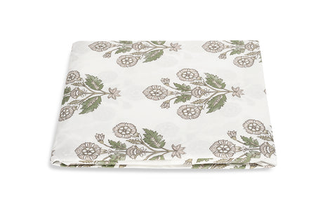 Matouk Schumacher Dalila Pebble Fitted Sheets | Cotton Percale Bedding at Fig Linens and Home