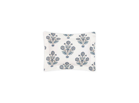 Dalila Mineral Blue Boudoir Pillow Sham | Matouk Schumacher at Fig Linens and Home