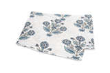Dalila Mineral Blue Flat Sheet by Matouk Schumacher at Fig Linens and Home