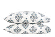 Dalila Mineral Blue Pillowcases | Matouk Schumacher at Fig Linens and Home