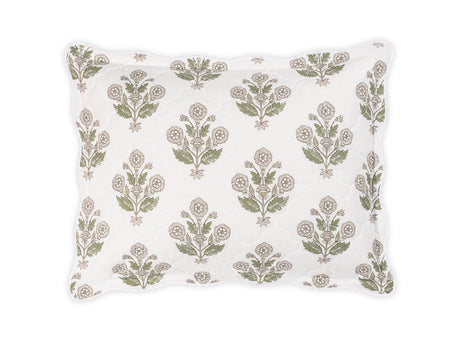 Dalila Quilted Pebble Pillow Sham | Matouk Schumacher at Fig Linens and Home