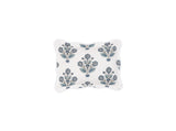 Dalila Quilted Mineral Blue Boudoir Pillow Sham | Matouk Schumacher at Fig Linens and Home