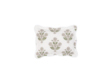 Dalila Quilted Pebble Boudoir Pillow Sham | Matouk Schumacher at Fig Linens and Home