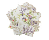 Cloth Napkins - Matouk Schumacher Del Tesoro Sea Orchid Table Linens at Fig Linens and Home