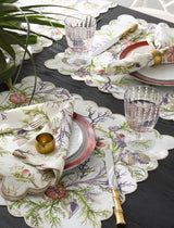 Matouk Schumacher Del Tesoro Sea Orchid Tablecloth, Napkins, Placemats at Fig Linens and Home 2