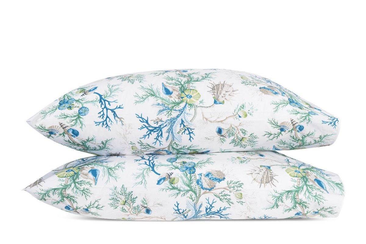 Pillowcases - Matouk Schumacher Del Tesoro Sea Bedding at Fig Linens and Home
