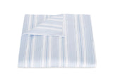 Duvet Cover - Elio Stripe Bedding in Blue | Matouk Schumacher at Fig Linens and Home