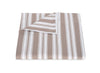 Duvet Cover - Elio Stripe Bedding in Mocha | Matouk Schumacher at Fig Linens and Home