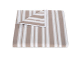 Duvet Cover - Elio Stripe Bedding in Mocha | Matouk Schumacher at Fig Linens and Home