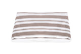 Fitted Sheet - Elio Stripe Bedding in Mocha | Matouk Schumacher at Fig Linens and Home