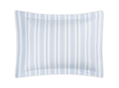 Pillow Sham - Elio Stripe Bedding in Blue | Matouk Schumacher at Fig Linens and Home