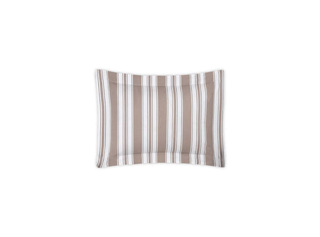 Boudoir Sham - Elio Stripe Bedding in Mocha | Matouk Schumacher at Fig Linens and Home