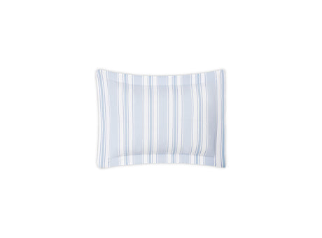 Boudoir Sham - Elio Stripe Bedding in Blue | Matouk Schumacher at Fig Linens and Home