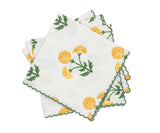 Cloth Napkins - Matouk Schumacher Gisele Marigold Yellow Table Linens at Fig Linens and Home