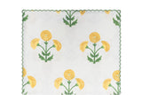 Table Runner - Matouk Schumacher Gisele Marigold Yellow Table Linens at Fig Linens and Home