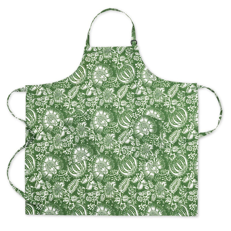 Granada Palm Green Apron by Matouk Schumacher at Fig Linens and Home