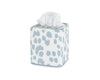 Tissue Box Cover - Matouk Schumacher Iconic Leopard Tissue Covers in Sky Blue at Fig Linens and Home