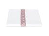 Duvet Cover - Ophelia Red Bedding by Matouk Schumacher - Greek Key Embroidery