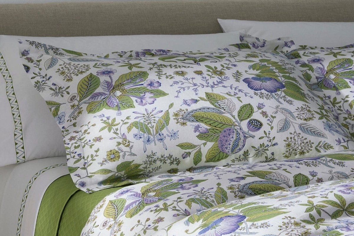 Pomegranate Linen Lilac Bedding by Matouk Schumacher at Fig Linens and Home