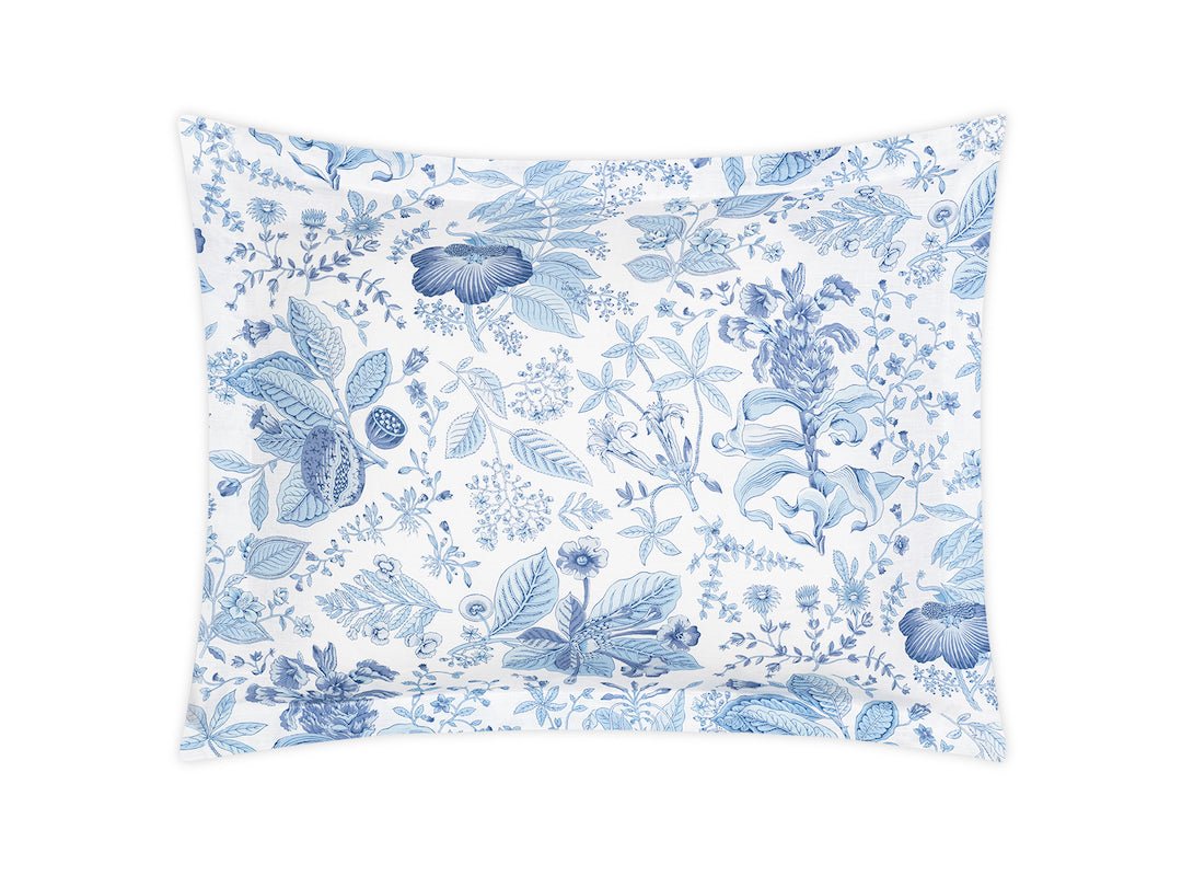 Pillow Sham - Matouk Schumacher Pomegranate Linen Porcelain Blue at Fig Linens and Home Westport CT