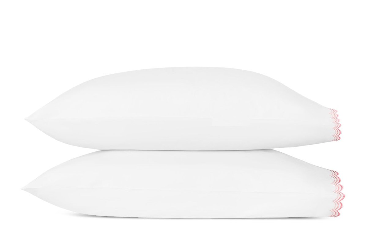 Matouk Stella Standard Case - Pair 21 x 32 Pink | Fig Linens and Home 