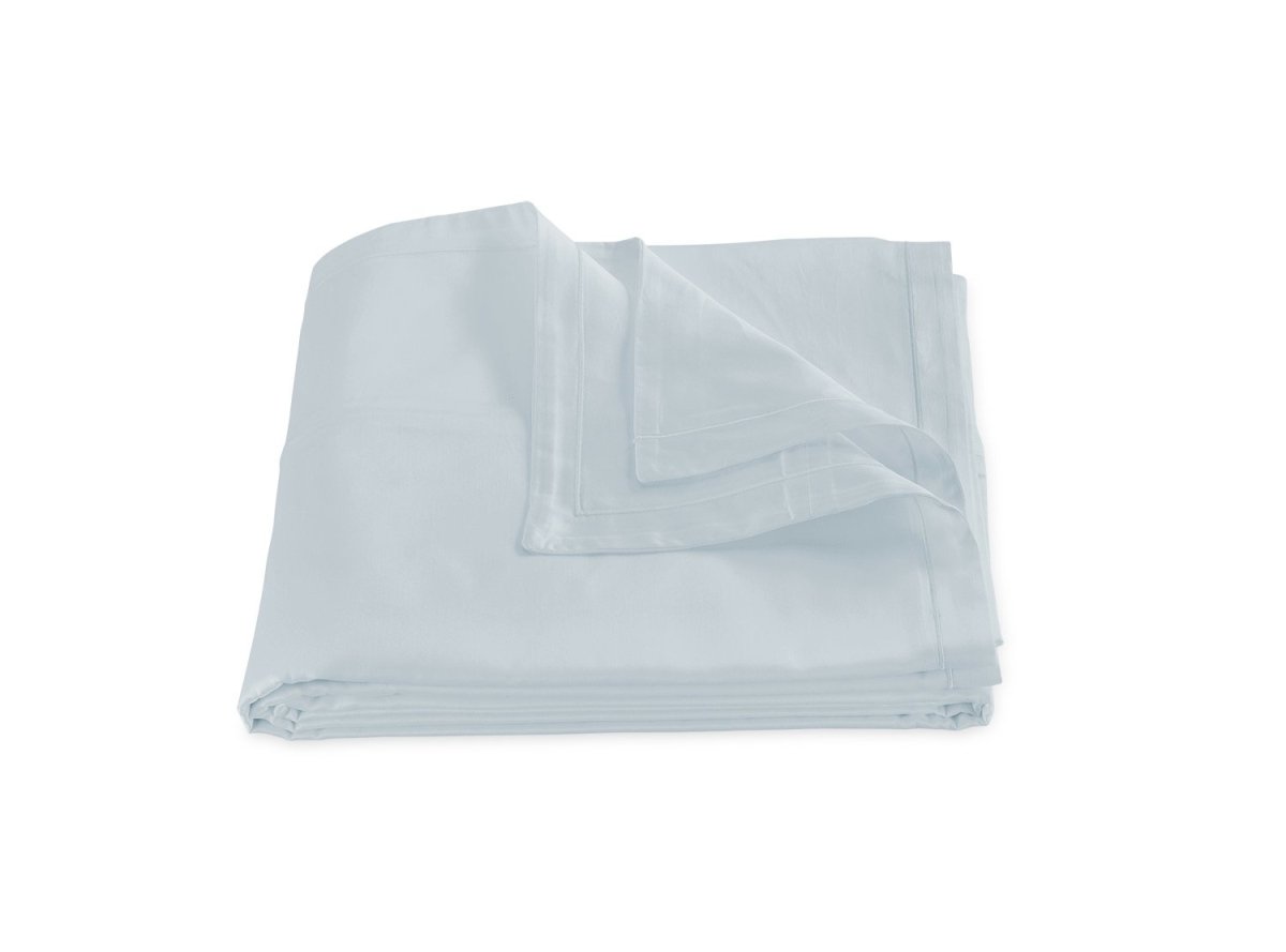 Matouk Duvet Cover - Talita Satin Stitch Pool - Giza Cotton Bedding at Fig Linens and Home