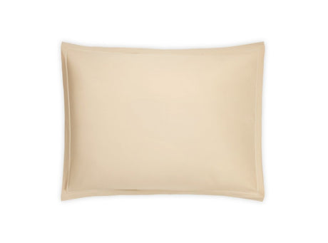 Matouk Pillow Sham - Talita Satin Stitch Champagne - Giza Cotton Bedding at Fig Linens and Home