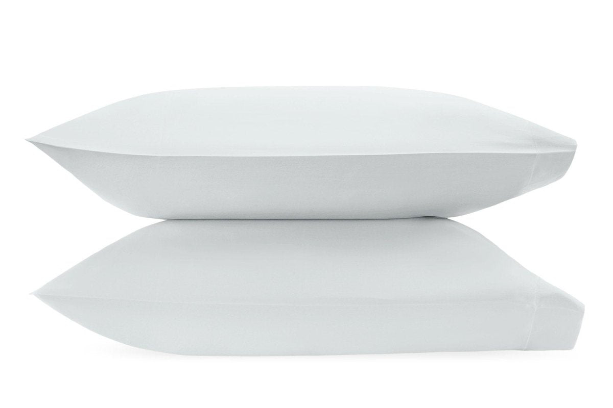Matouk Pillowcases - Talita Satin Stitch Pool - Giza Cotton Bedding at Fig Linens and Home