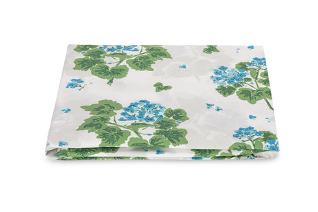 Fitted Sheet - Matouk Tillet Geranium Bedding in Blue at Fig Linens and Home
