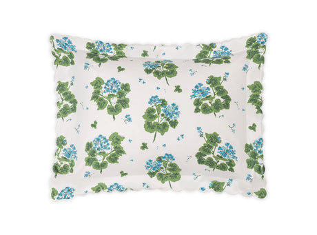 Pillow Sham - Matouk Tillet Geranium Bedding in Blue at Fig Linens and Home