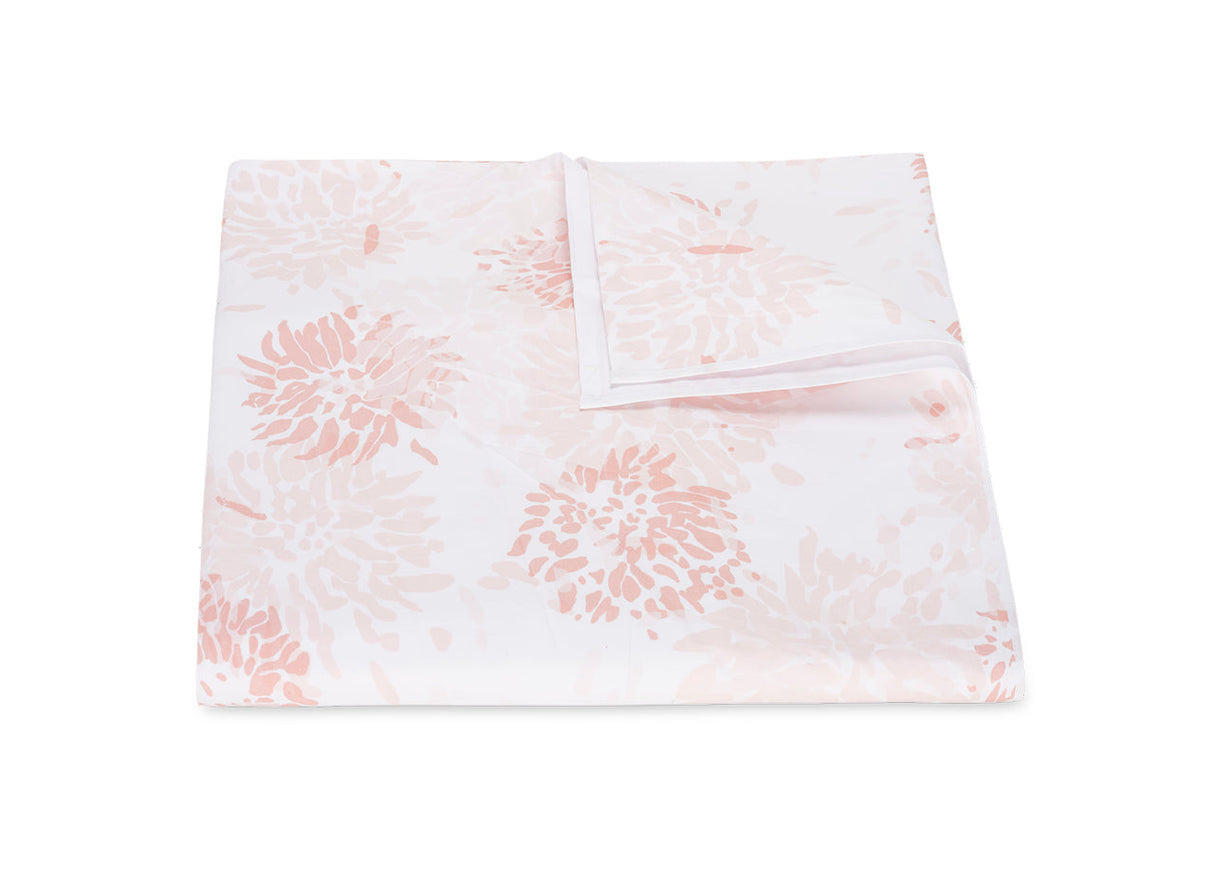Matouk Tillett Chrysanthemum Duvet Cover Blush Pink at Fig Linens and Home