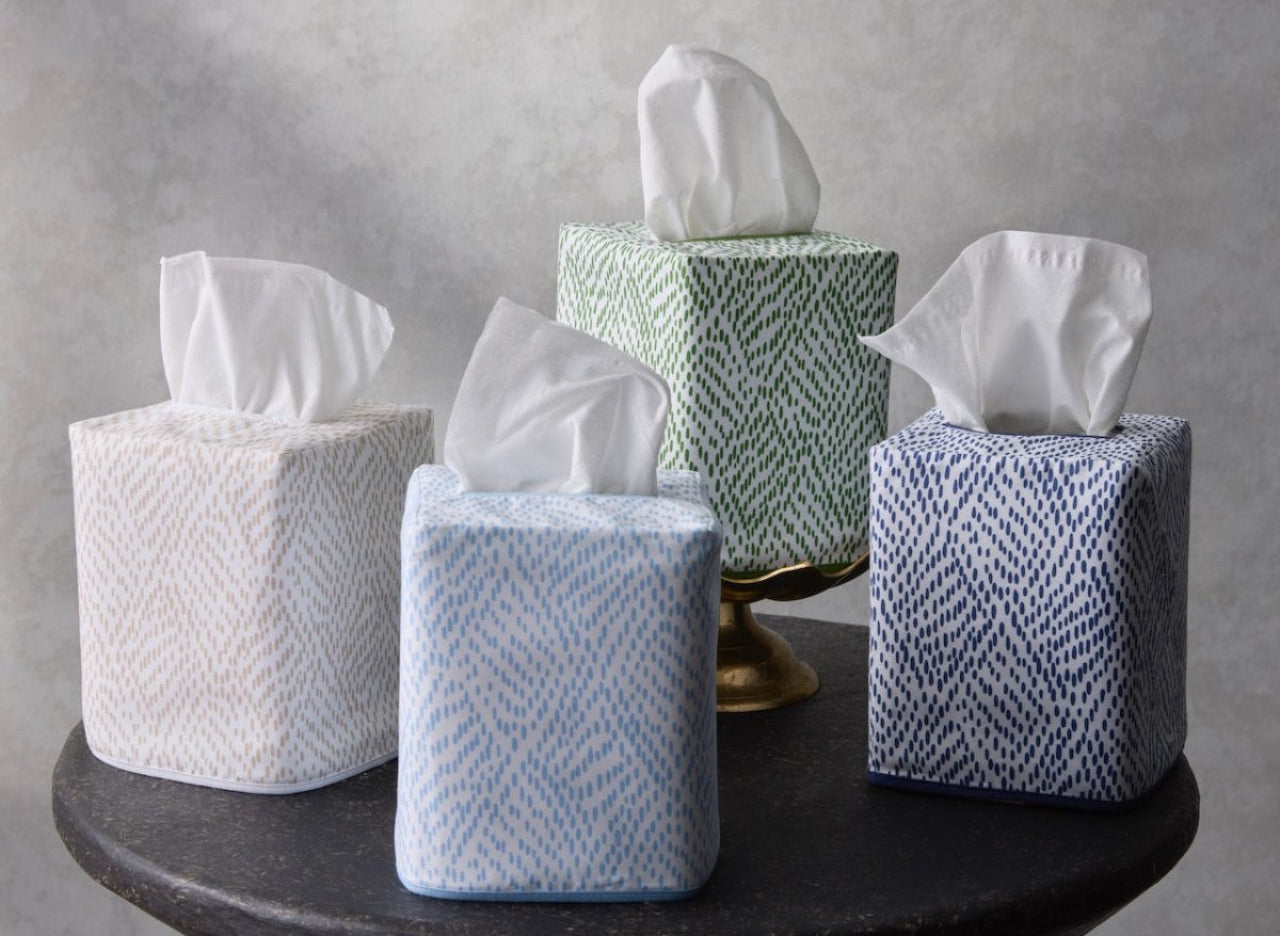 Duma Diamond Tissue Covers | Matouk Schumacher Tissue Box Covers at Fig Linens and Home