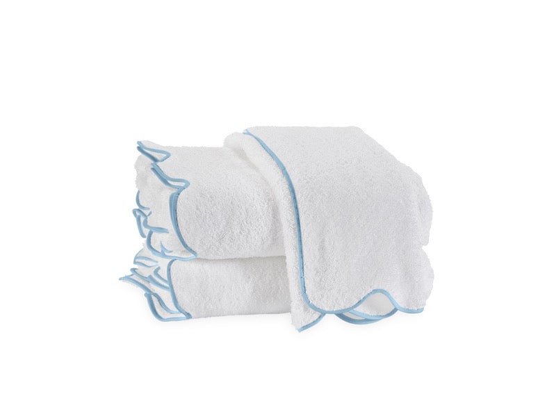 Matouk Towels - Cairo Scallop Towels and Tub Mats at Fig Linens and Home
