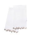 Powder Room Towels - Wave Guest Towels in Chestnut by Matouk