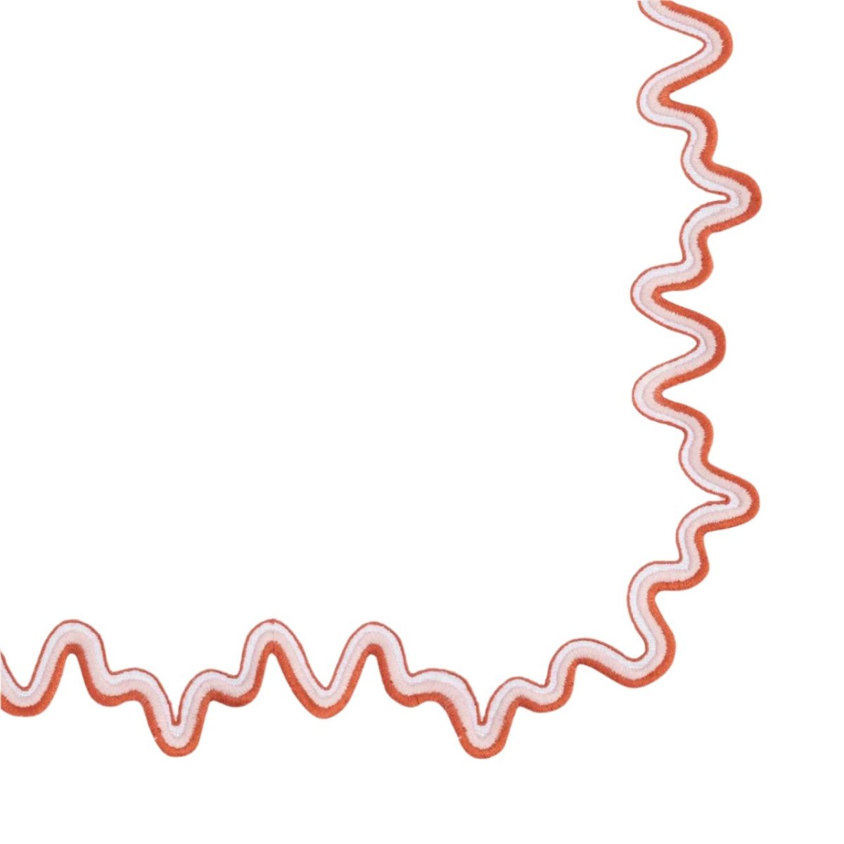 Wave Guest Towels in Carnelian by Matouk - Swatch of Fabric - Fig Linens and Home