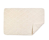 Cairo Quilted Tub Mat in Ivory with Ivory by Matouk at Fig Linens and Home