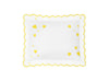 Hearts Mini Pillow in Lightning Yellow - Matouk Baby Pillows at Fig Linens and Home