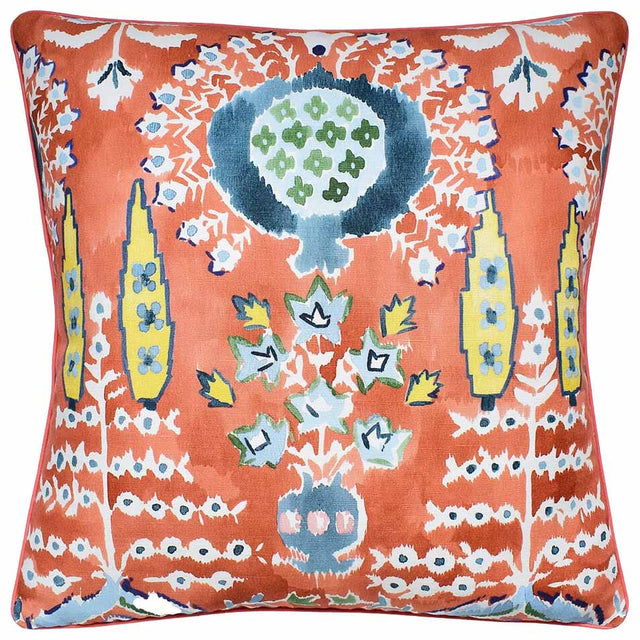 Mendoza Suzani Coral - Throw Pillow by Ryan Studio