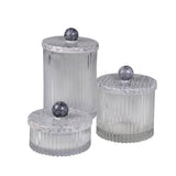 Mike + Ally -Atlantic Set of 3 Jars - Bathroom Accessories at Fig Linens and Home