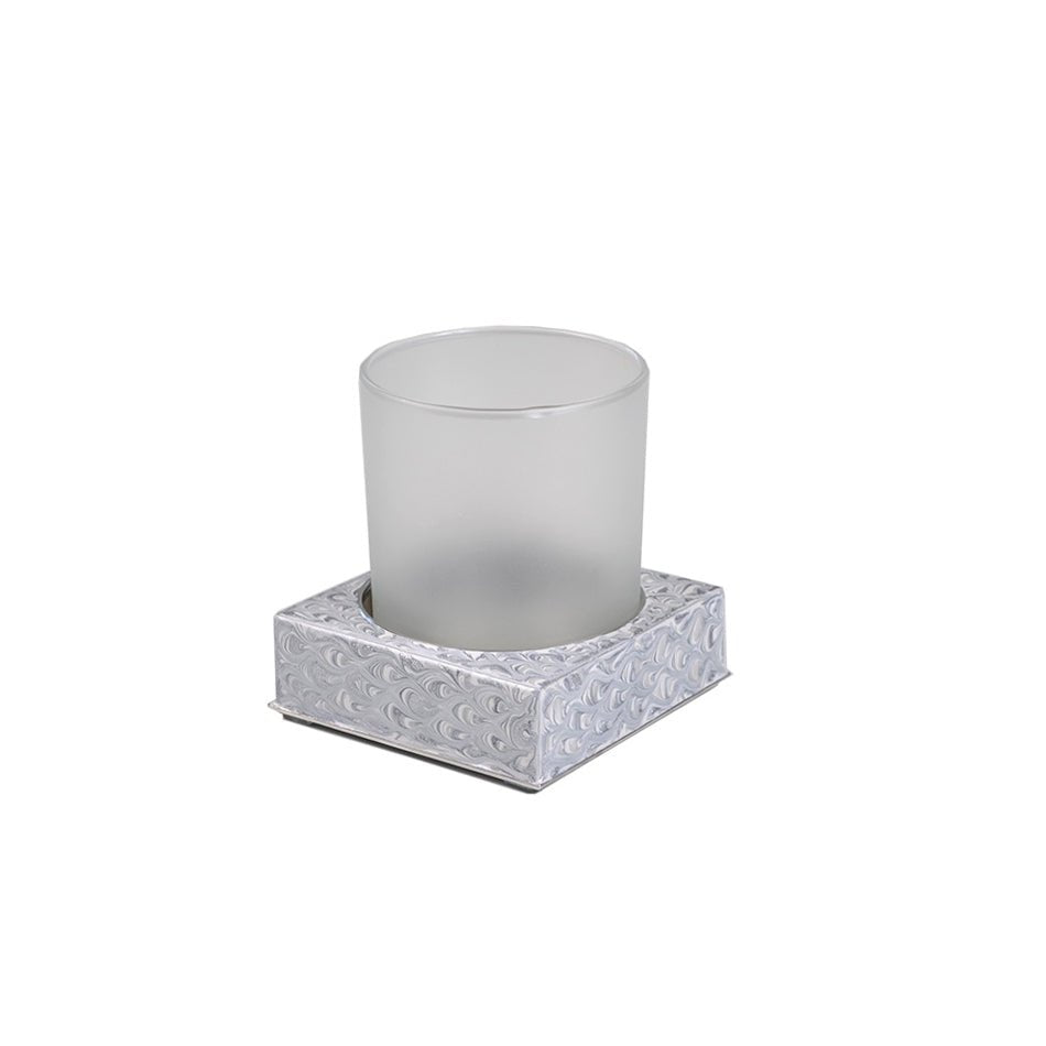 Mike + Ally Atlantic Bath Accessories tumbler Gray | Fig Linens and Home Bathroom Accessory Sets 