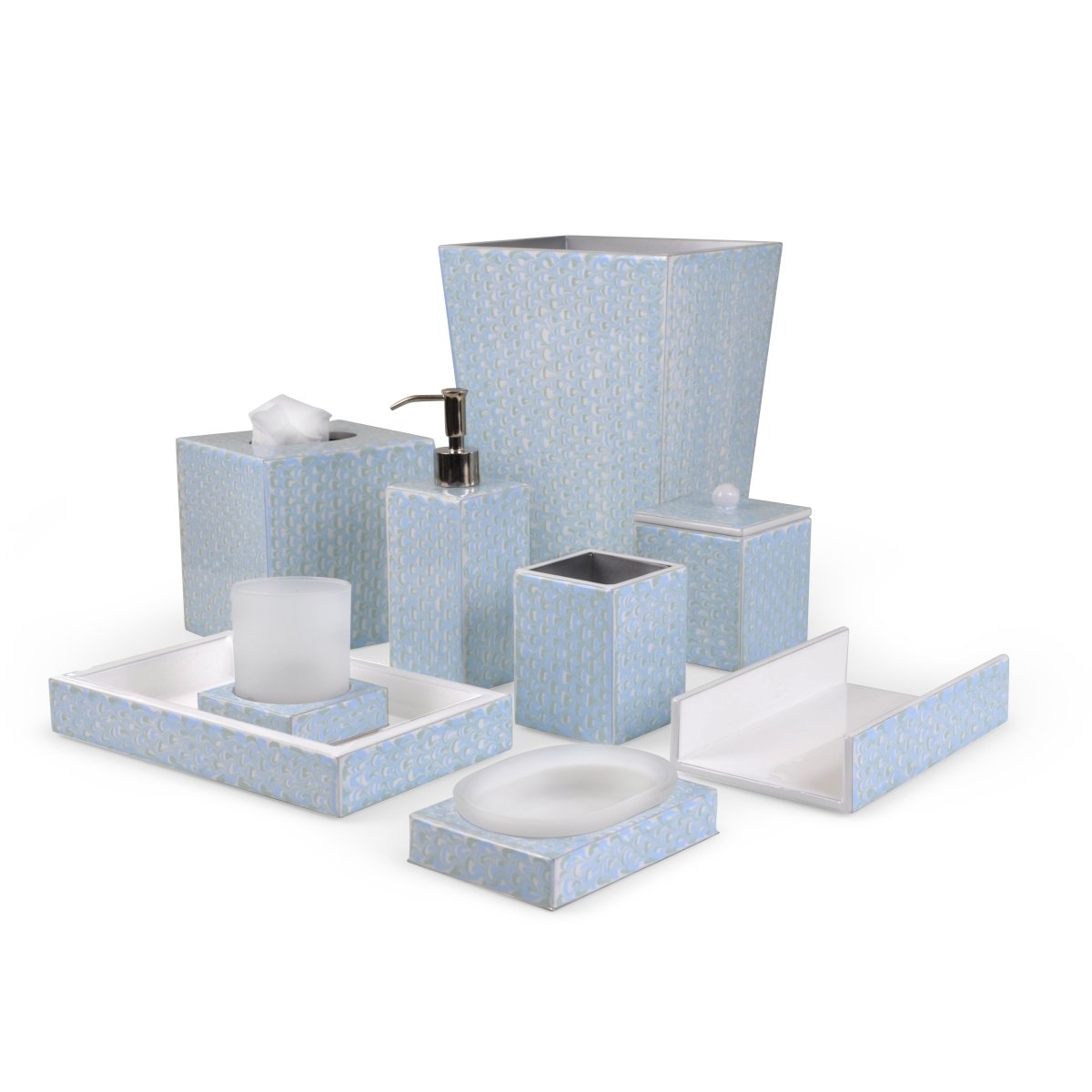 Mike + Ally Atlantic Pastel Set Catalog | Fig Linens and Home Bathroom Accessory Sets 