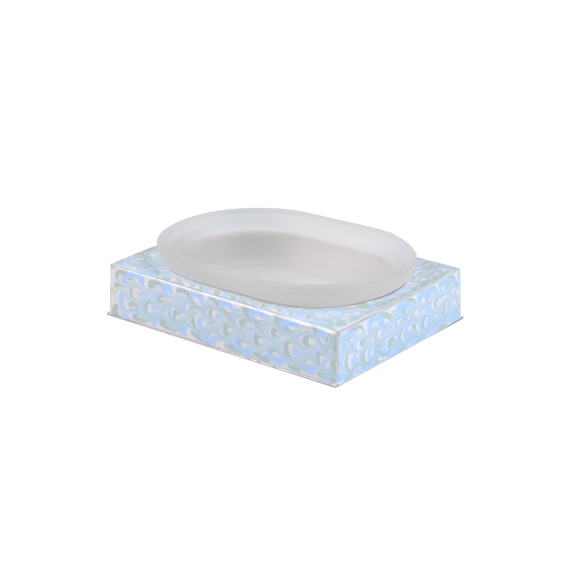 Mike + Ally Atlantic Pastel soap dish pastel | Fig Linens and Home Bathroom Accessory Sets 